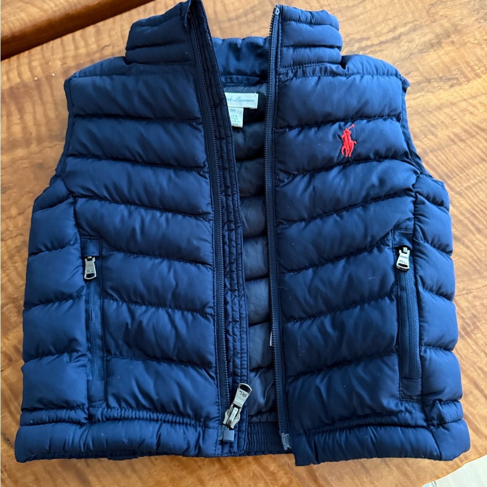 Ralph Lauren Navy Puffer Vest
